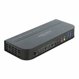 [AISCOV0084] Delock Conmutador 2x HDMI KVM 4K 60 Hz con USB 3.0