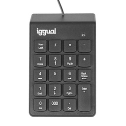 [FTRTUS0568] iggual Teclado numérico USB CK-NUM-19T negro