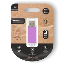[FAELAP0768] TECH ONE TECH Basic Pendrive 16Gb USB 2.0 Purple