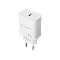 [AATCAT0429] Nanocable Cargador pared USB-C PD 30W Blanco